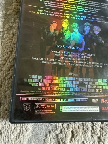 Gundam Wing: The Movie - Endless Waltz (DVD, 2001, Special Edition Unedited) - Picture 9 of 12