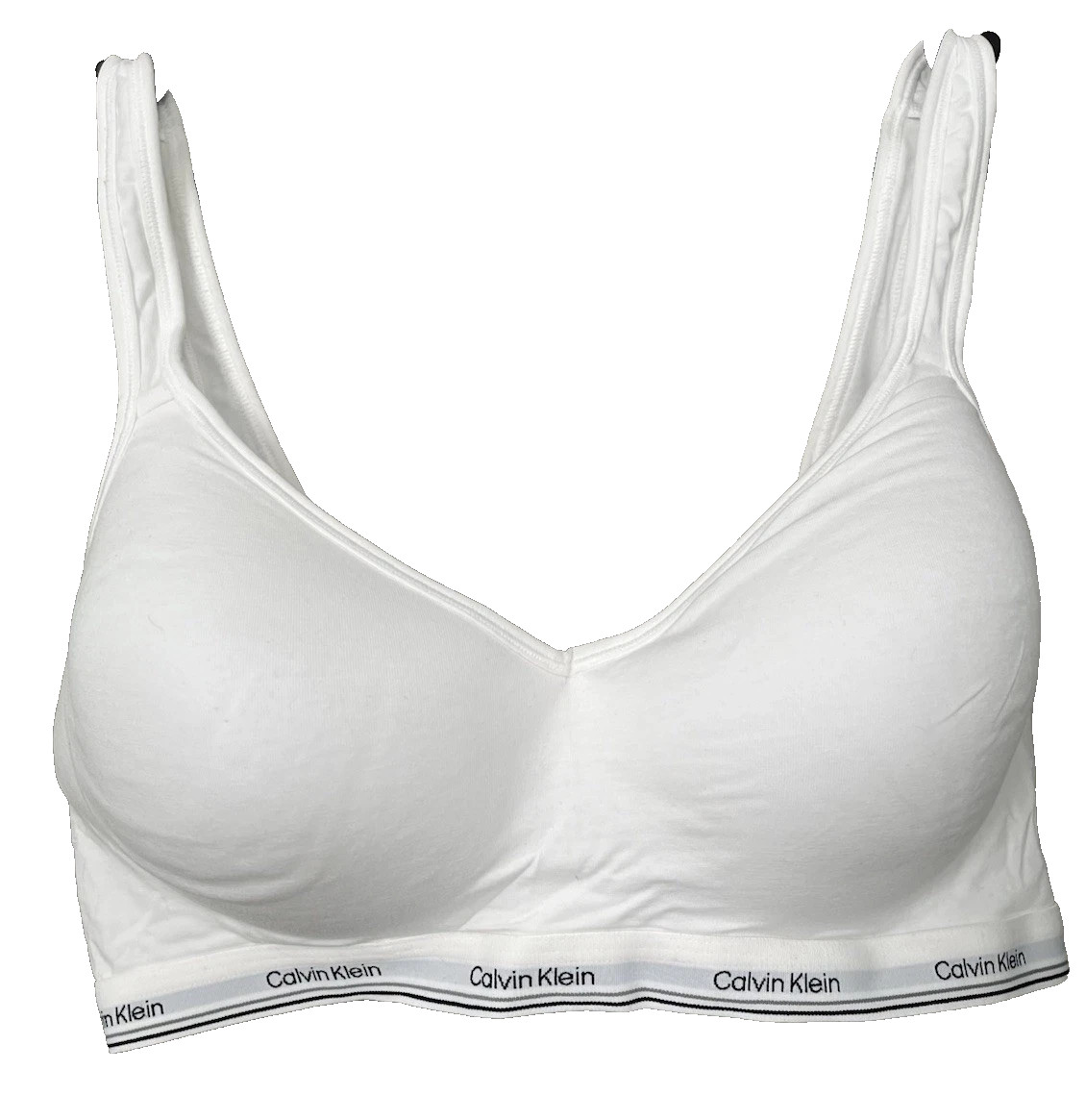 Calvin Klein Women's Cotton Modal Wire Free Bralette 1-Pack White M