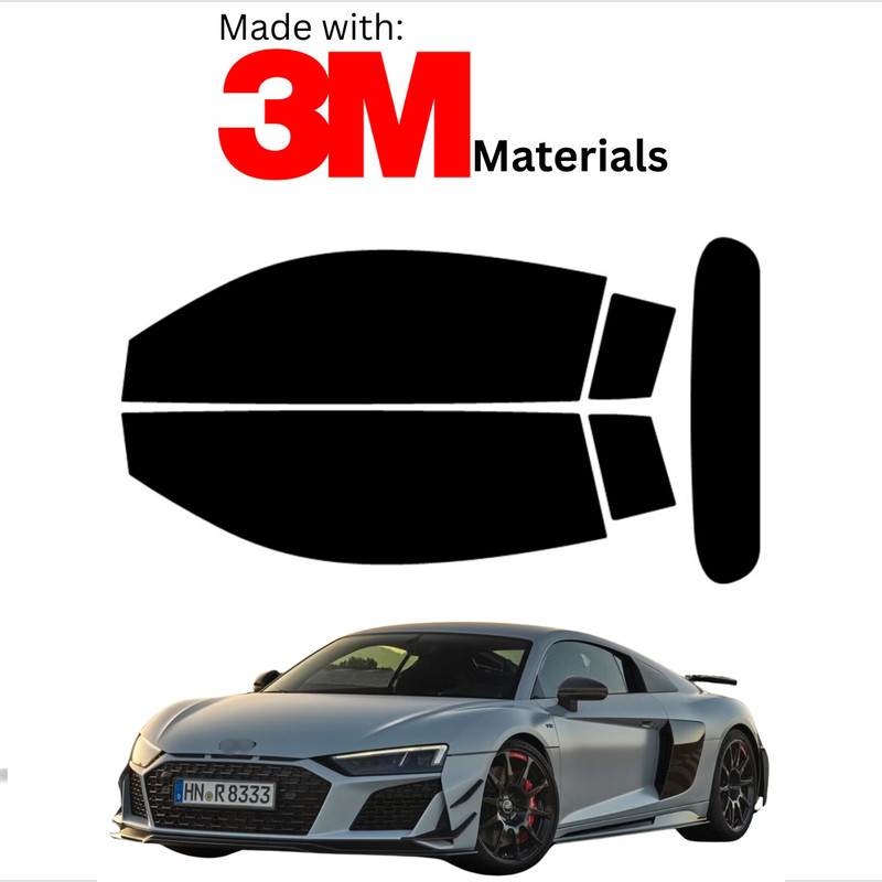 Precut Window Tint Kit For Audi R8 Coupe 16-23 Color Stable Ceramic Made With 3M
