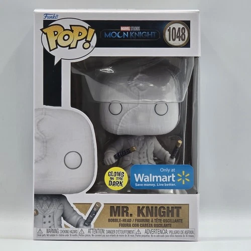 Funko Pop! Marvel Moon Knight Mr. Knight #1048 Walmart Exclusive GITD