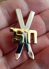 U.S.ARMY WW2 Mountain DUI  Officer's collar ski crest