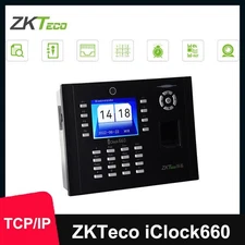 ZK iClock660 TCP/IP USB Fingerprint Time Attendance Access Control With Camera
