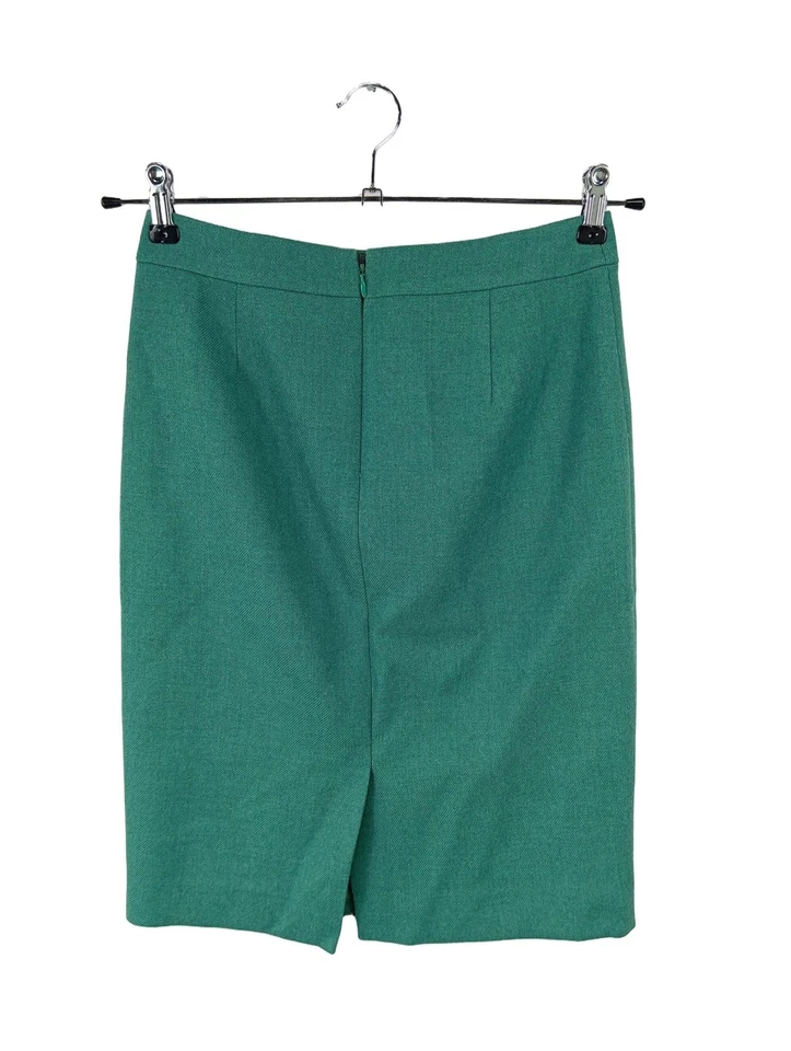 J.CREW High Waist Rock Damen Rock Gr. DE 34 grün Casual-Look - Bild 2 von 4