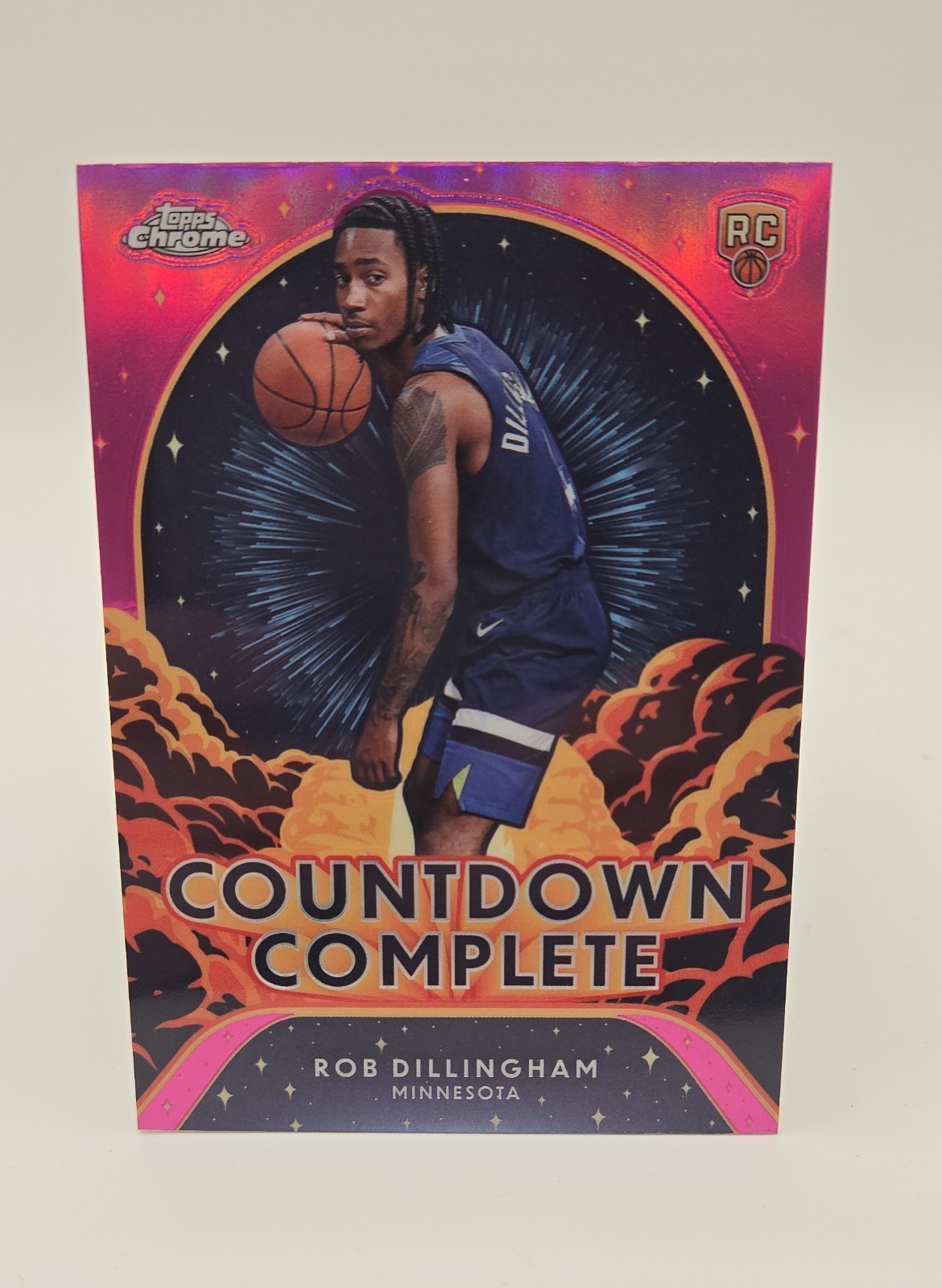 2024-25 Topps Chrome - Countdown Complete Rob Dillingham #CC-16 Pink...