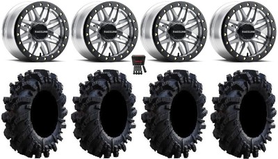 Raceline Ryno Bdlk 14'' Mh Wheels 26.5'' Intimidator Tires Commander Maverick