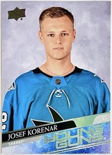 2020-21 Upper Deck Josef Korenar Young Guns ROOKIE #715 San Jose Sharks RARE Nm