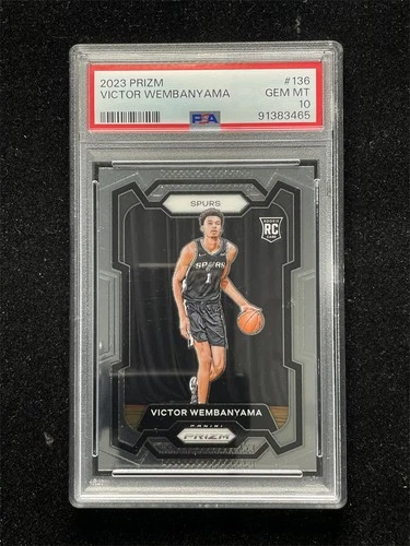 2023-24 Panini Prizm Victor Wembanyama #136 Rookie RC PSA 10 GEM MT