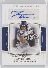 2019 National Treasures Rookie Signatures Gold 18/49 Travis Homer #130 Auto 0q3