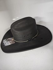 Jason Aldean Genuine Mexican Palm Cowboy Black Hat, Men's Size 7