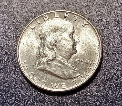 Very Choice BU 1950-D Franklin Half Dollar
