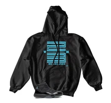 Retro 11 Gamma Blue Matching Win 23 Graphic Hoodie Popular