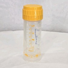 Vintage Playtex Drop-Ins Flat Top Bottle 8 oz Yellow Animals No Nipple 1994