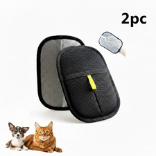 2-Pcs Pet Hair Removal Glove for Dogs  Cats, Magic Brush Gloves for Furniture