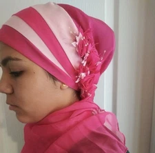 Women's Bone Islamic Head Cover Hijab Hair Wrap USA