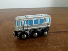Vintage Toys “R” Us Wooden Train Grey Blue 408 