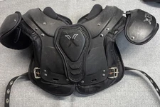 Xenith Xflexion Fly Youth Kid Sz M Shoulder Pads Black No Lower Pads