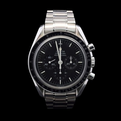 Omega Speedmaster Professional Moonwatch | 1498/840 Bracelet | 42mm Black Dial |
