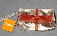 Gymboree Girls Holiday Silver With Red Bow Purse NWT