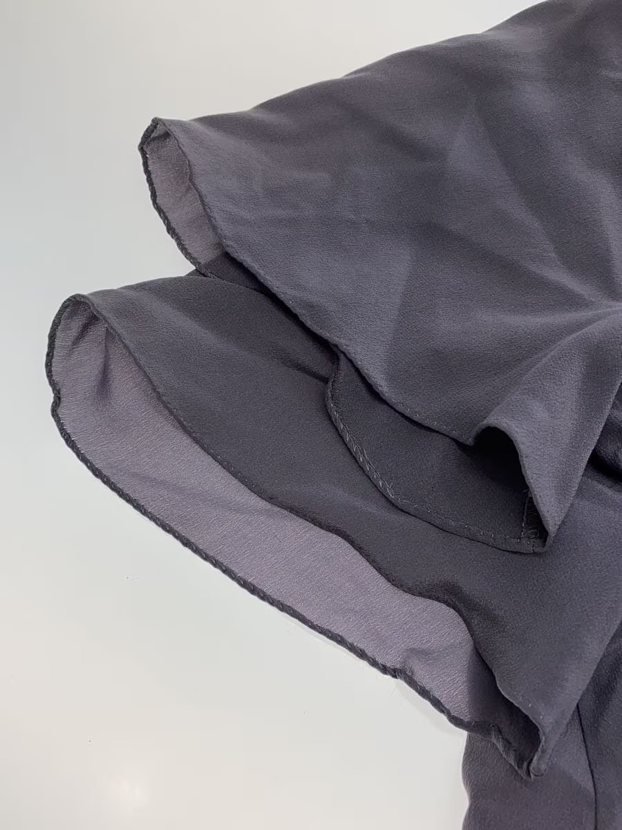 FENDI Short Sleeve Ruffle Blouse Size 38 Silk Purple thumbnail 6