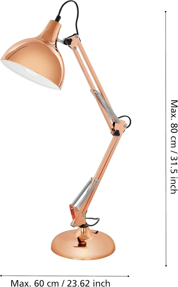 Lampada Da Tavolo Borgillio, Lampada Da Tavolino Da Scrittura in Design Industri - Immagine 4 di 4