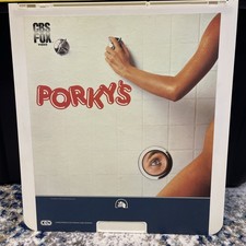Vintage Video Disc Porky's CED Disc 1980s Raunchy Comedy Movie Display Wall Art