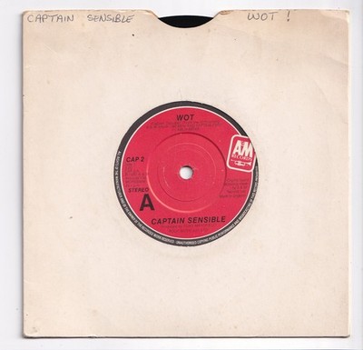 (AL417) Captain Sensible, Wot - 1982 - 7 inch vinyl