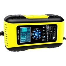 10A Car Battery Charger & Maintainer – 12V/24V Charger for Truck Boat Marine