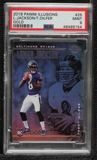 2018 Panini Illusions Trent Dilfer Lamar Jackson #25 PSA 9 MINT wd9