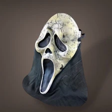Easter Unlimited Scream Ghost Face Aged Mask Halloween No Hood Appears Unused