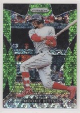 2019 Panini Prizm Tier II Lime Green Donut Circle 21/199 Mookie Betts #180 03z2