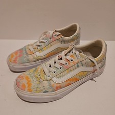 Vans Ward Psychedelic Tie Dye Skate Casual Low Top Sneaker Shoes Women's Size 7