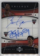 2006 Upper Deck Trilogy Signs of Stardom 20/33 Ben Gordon Kirk Hinrich Auto 0qo1