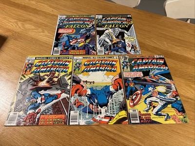Captain America #221 222 223 224 229 Marvel Comics Newstand