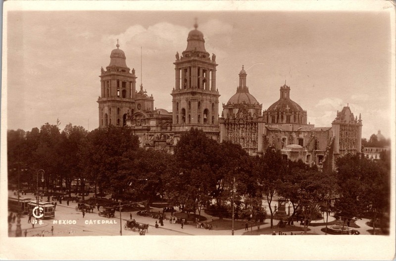 1921 Distrito Federal DF Mexico Cathedral PPC Postcard Cover to Berlin Germany