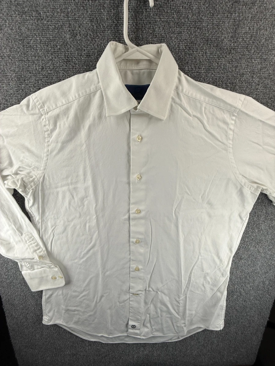 David Donahue Solid Dress Shirts for Men White for sale | eBay