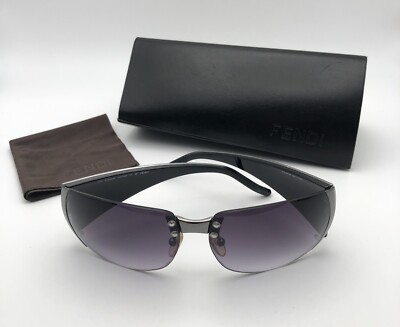 Authentic FENDI FS349R 001 125 Sunglasses with Rhinestone  display picture 2