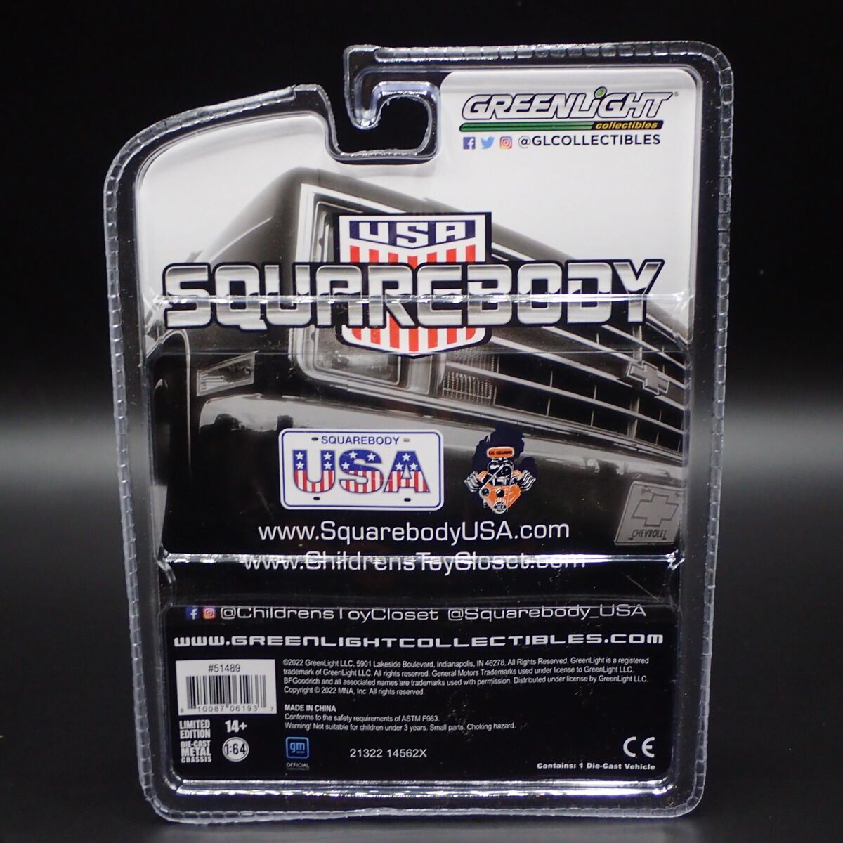 2023 GREENLIGHT 1987 CHEVROLET C-10 USA SQUAREBODY CTC 2023 GREENLIGHT 1987 CHEVROLET C-10 USA SQUAREBODY CTC