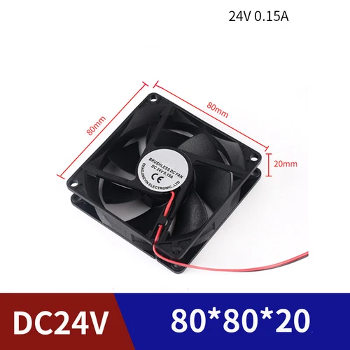 Lüfter Gehäuselüfter Radial Silent 12V 24V für PC Computer leise 40mm-120mm - Bild 10 von 19
