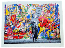 Mr. BRAINWASH Albert EINSTEIN M=Bw2 Collage Popart Hand Signed 22