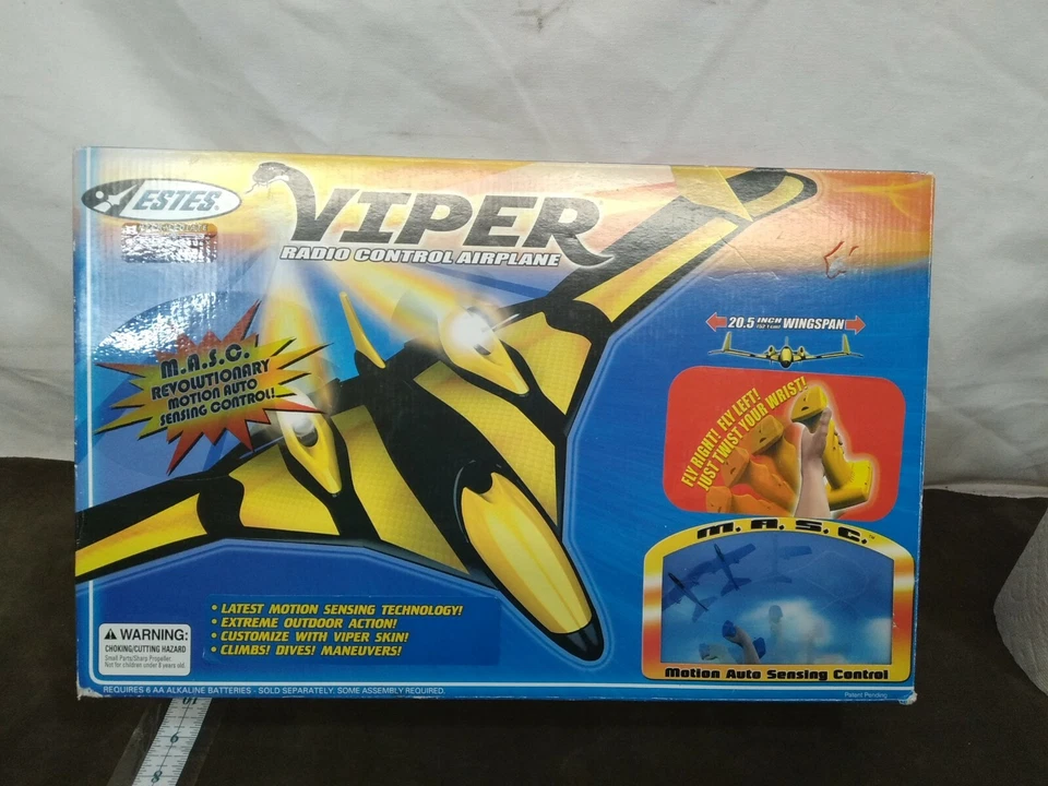 Estes 4181 Viper Radio Control Airplane motion auto sensing control - Image 3 of 4