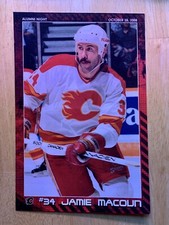 NHL Hockey Player Calgary Flames Alumni #34 Jamie Macoun
