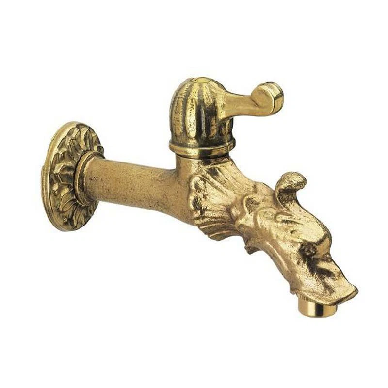 HOMURY Rubinetto Da Giardino Vintage Rosso Antico - Lega Di Zinco 1/2 Pollice Per Esterno E Interno - 3