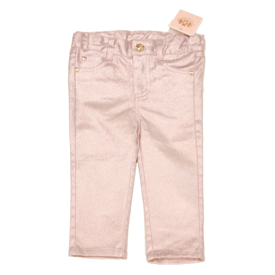 JUICY COUTURE Baby GIRL Pants METALLIC Pink SHINY Pants ( 6-12 Months ) - Image 2 of 2