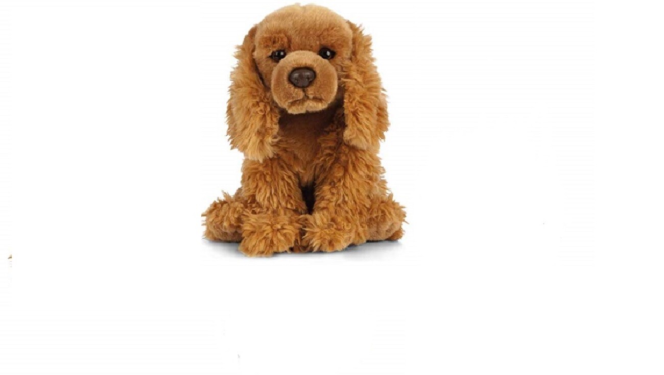 black cocker spaniel soft toy