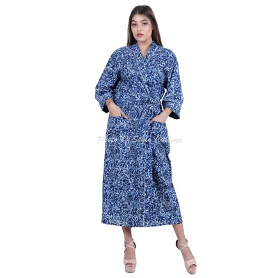 Women Top Long Kimono Dress Cotton Maxi Evening Walk Japanese Beach Wear  Rob | eBay