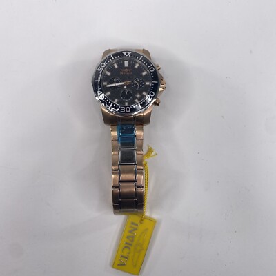 Invicta 17255 45mm Mens Pro Diver Stainless Steel Carbon Fiber Rose Gold Watch