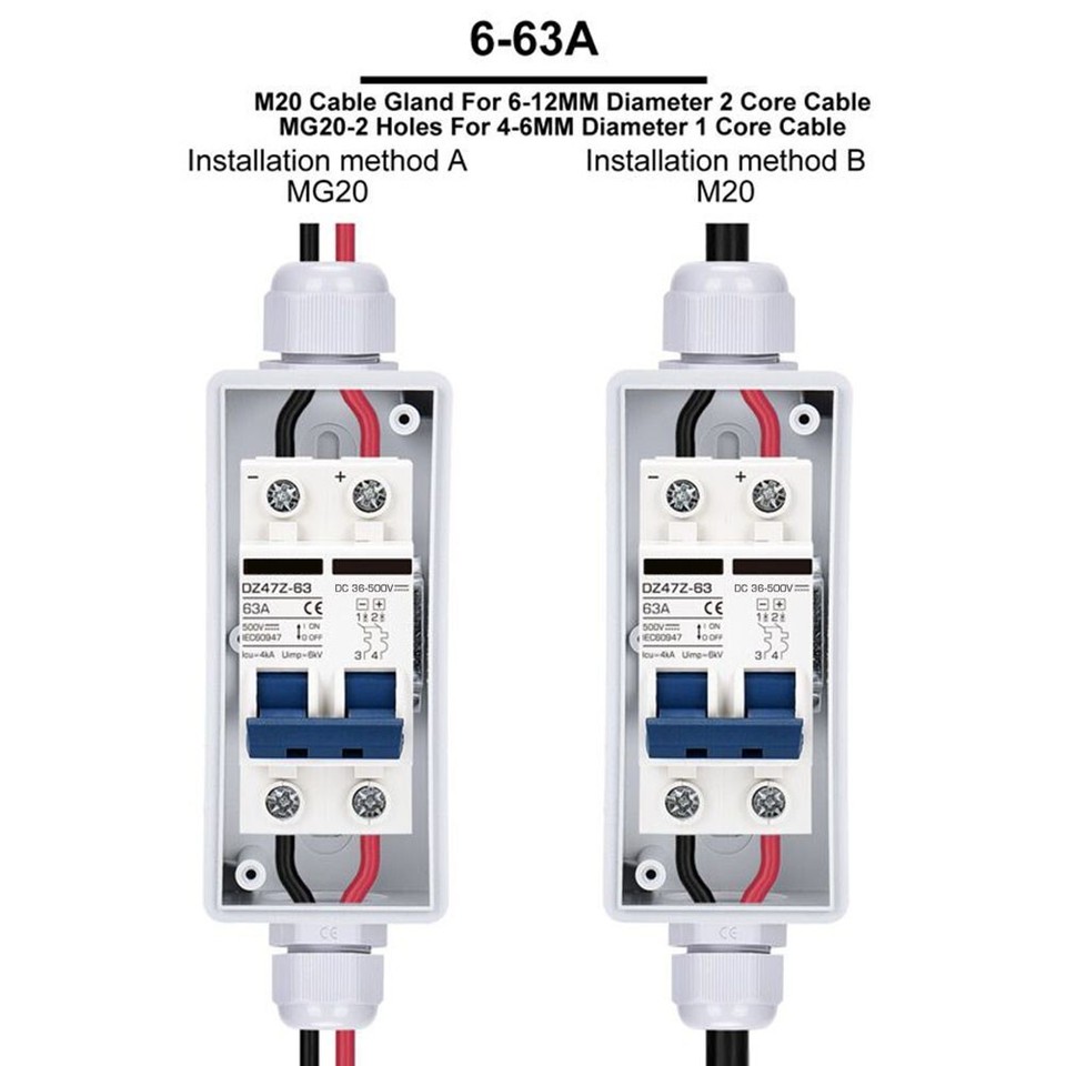 PV Disconnector with Waterproof Box for Safe and Reliable Solar Energy Systems eBay