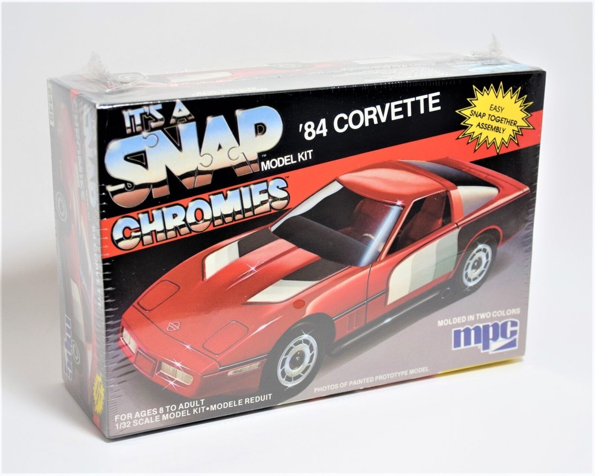 MPC 6449 1/32 Scale Snap Together Chromies 1984 Chevy Corvette