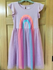 NWT Wonder Nation Rainbow Tulle Dress Girls Lilac many sizes
