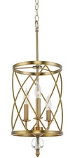 Kira Home ‎RVL-CC1361-BN Eleanor Chandelier W/ Adjustable Height, Warm Brass